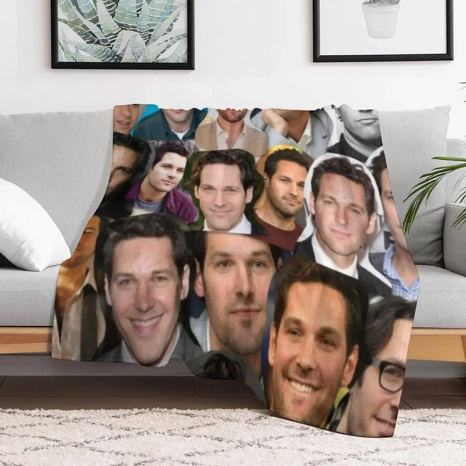 

Paul Rudd Collage Throw Blanket Bed Fashionable Multi-Purpose Blankets christmas gifts Extra Large Throw Blankets