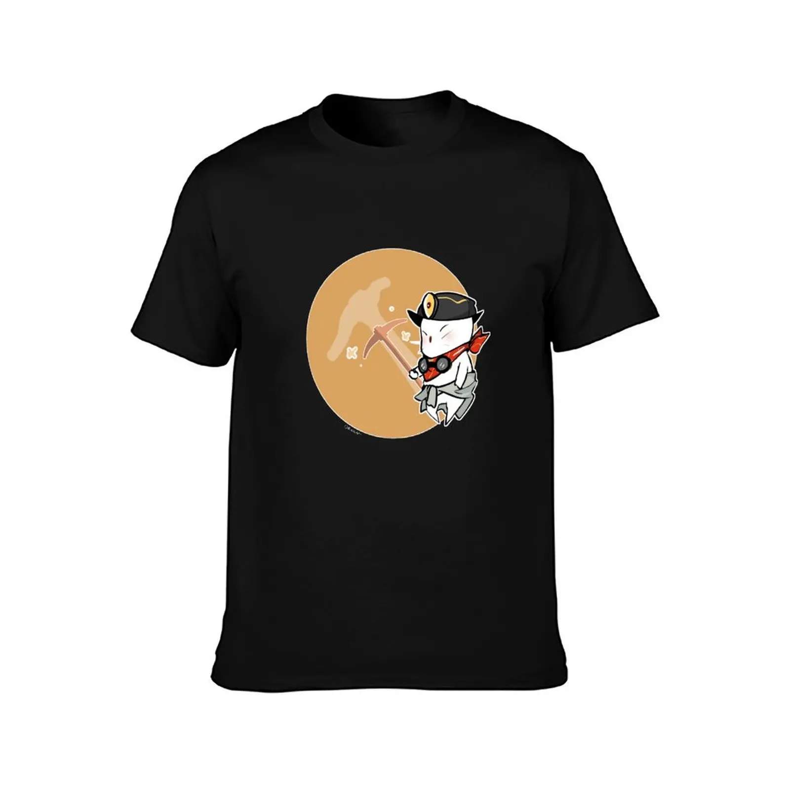 MINER MOOGLE FFXIV T-Shirt Street Style Casual Tee Shirt T-Shirt