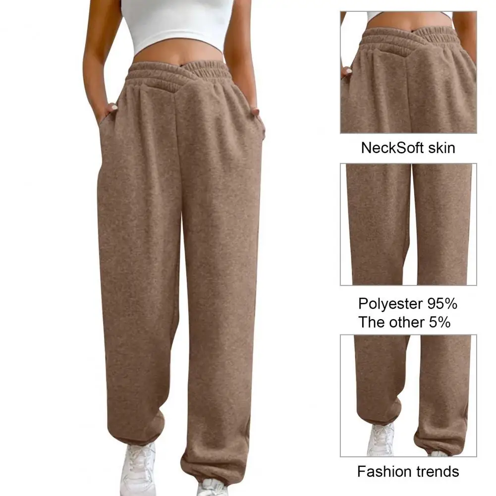 

Sport Pants High Waisted Women's Sweatpants with Pockets Loose Fit Joggers for Athleisure Workout Comfort Women Casual Trousers