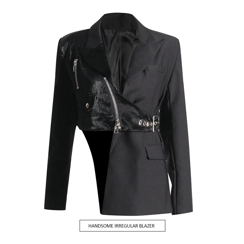 2025-nouveau-style-locomotive-beau-petit-costume-irregulier-design-sens-taille-mince-blazer-polyvalent-femme-tendance