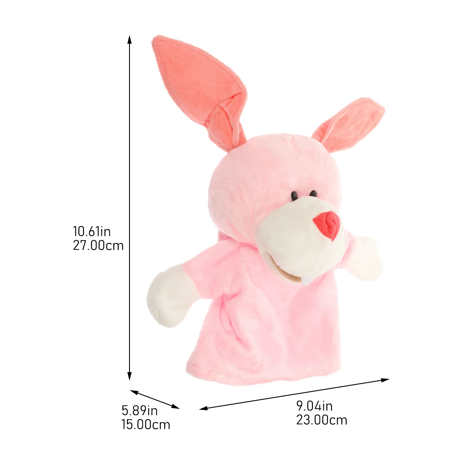 หุ่นมือการศึกษาของเล่นบ้าน Interactive Plush Bunny ของเล่นเด็กหุ่นนิ้วมือ