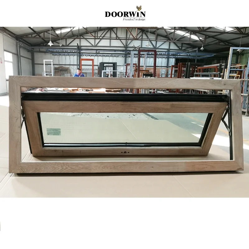 Factory Price Manufacturer Supplier Passive Wood Awning House Windows For Kitchen