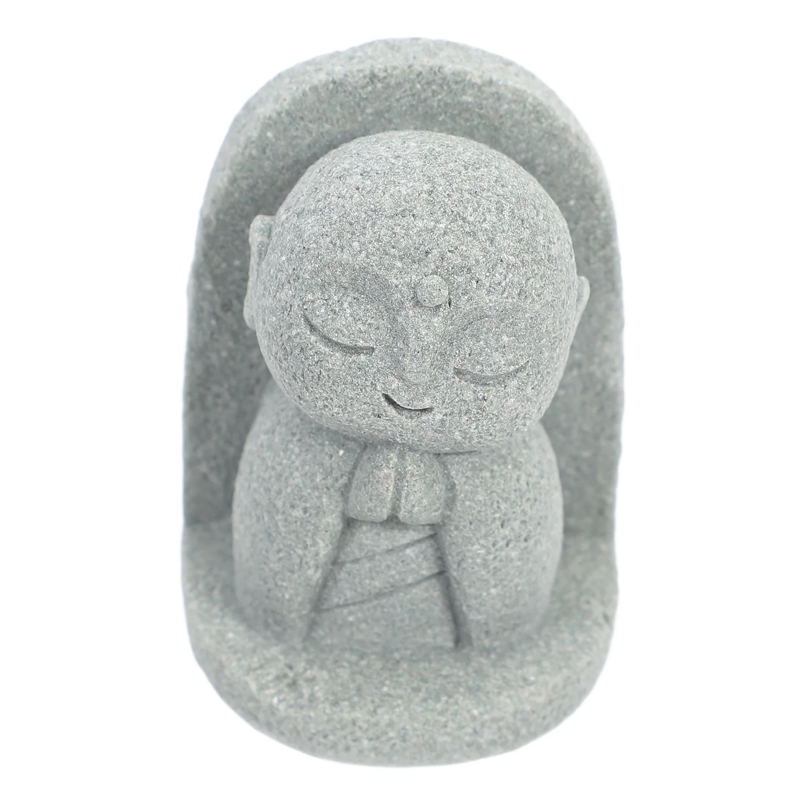 

1pc Mini Jizo Statue Japanese Style Resin Buddha Sculpture Bonsai Ornaments Zen Garden Decor Feng Shui Toy Aquarium Landscaping