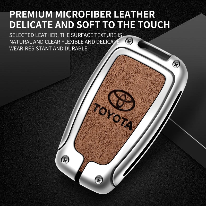 Auto Afstandsbediening Sleutel Cover Case Houder Shell Voor Toyota Chr Prado 2017 2018 Prius Camry Corolla RAV4 2017 2018 2019 2020 accessoires
