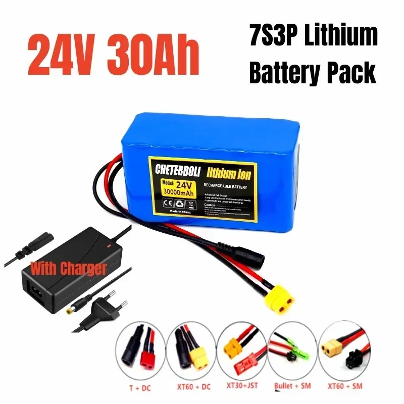 

24V 30000mAh 7S3P 18650 Lithium Battery 24V Lithium Wheelchair Battery 7s3p 18650 Li ion Battery Pack 24v for Electric Bicycle