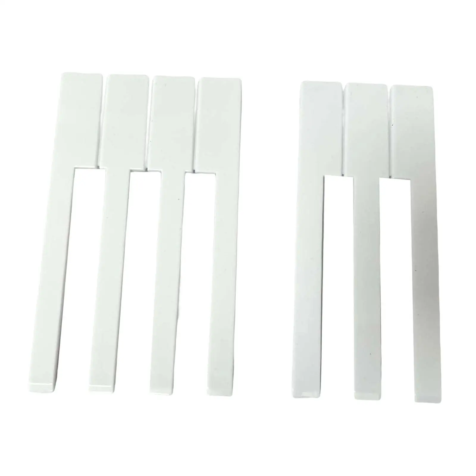 Key Top Accessories Set Attached Fronts PVC Material for Piano Keyboard Refurbishment
