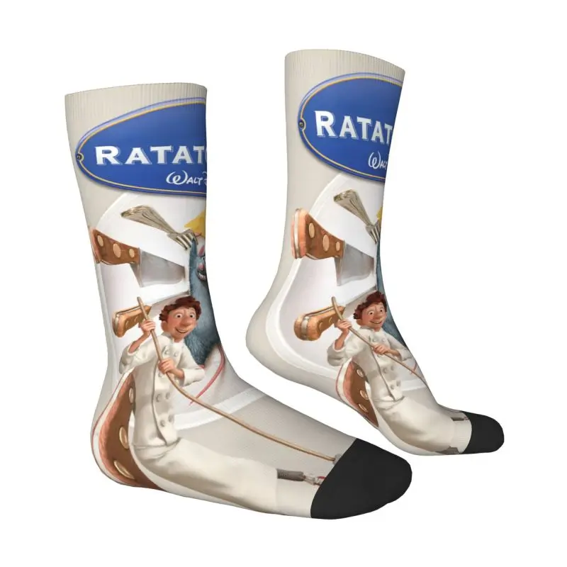 Fashion Ratatouille Remy Socks Men Women Warm 3D Printed Cartoon Animated Football Sports Socks