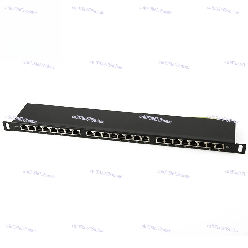 0.5U Patch Panel Cat5e Shielded Patch Panel Cat6 Network  with Light