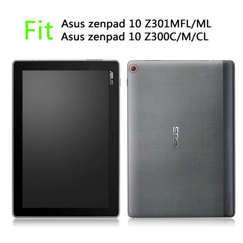 Imagem -06 - Caixa de Couro Magro do Plutônio da Aleta para Asus Zenpad 10 Z300 Z300c Z300cl Z300cg Z300m Z301 Z301ml 10.1 Polegada Tablet Case Mais Flim Mais Caneta