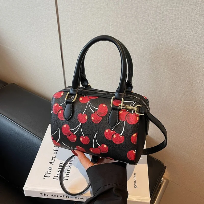 

Высококачественная женская кожаная большая сумка с узором Begonia и легким повседневным винтажным элегантным повседневным винтажным парижским элегантным повседневным стилем ​