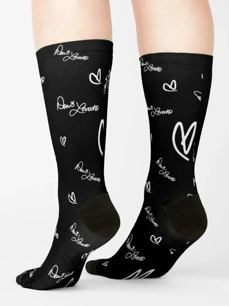 DEMI LOVATO - HEART Socks christmass gift football Crossfit gift Boy Socks Women's