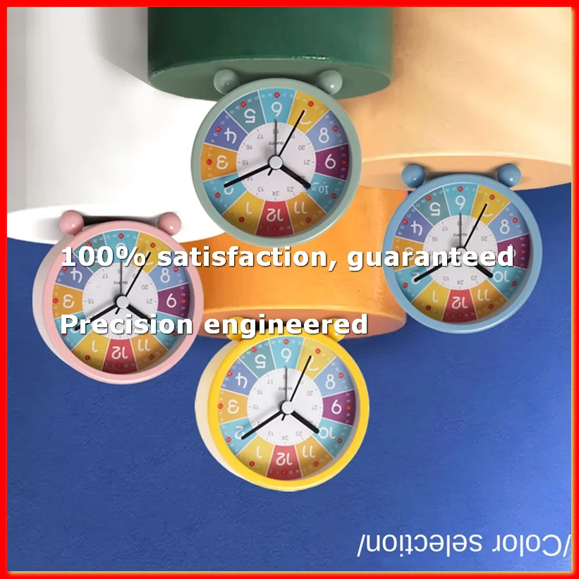 Educational Wall Clock for Kids Learning Time, Silent Non-Ticking Decorative Clock for Classrooms or Bedrooms Green-A79M