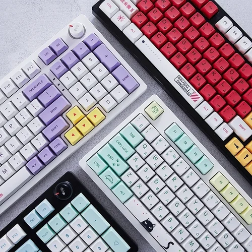 MAIMOOO 러시아어 레이아웃 키캡, XDA 프로필 PBT 키캡, 염료 승화, Cherry MX 108, 104, 87, 61/96 키 기계식 키보드 