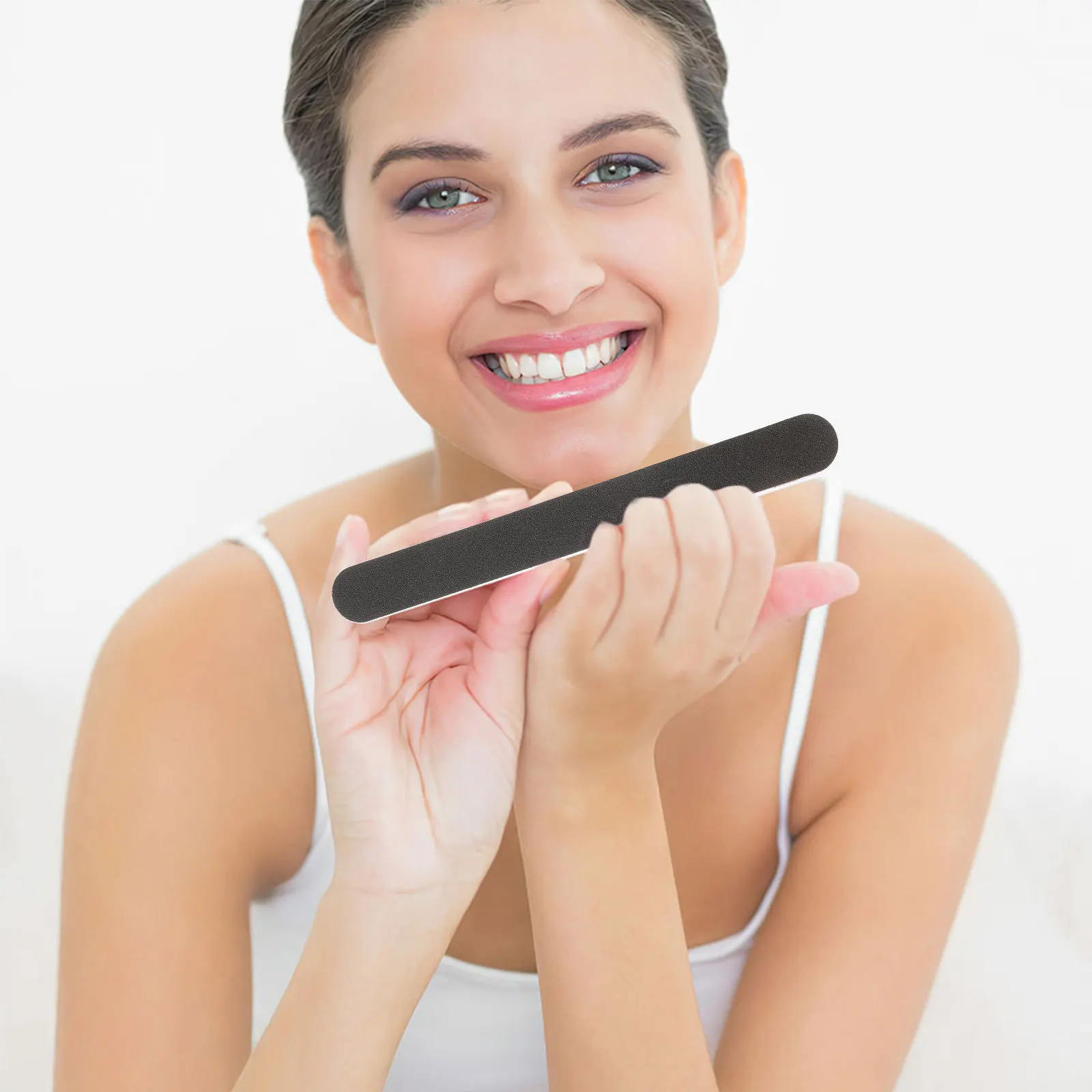 20Pcs Glitter Nail Files Emery Boards Manicure Pedicure Tools for Natural Acrylic False Nails Nail Gel Removal