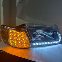 Suitable For Toyota Corolla AE101 AE100 1998 1999 Model With Black Crystal LED Headlights