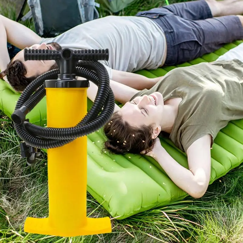 Two Way Manual Air Pump Multipurpose High-Pressure Hand Pump 4L Yellow Portable Air Pump Wear-Resistant Hand Pump With Multiple