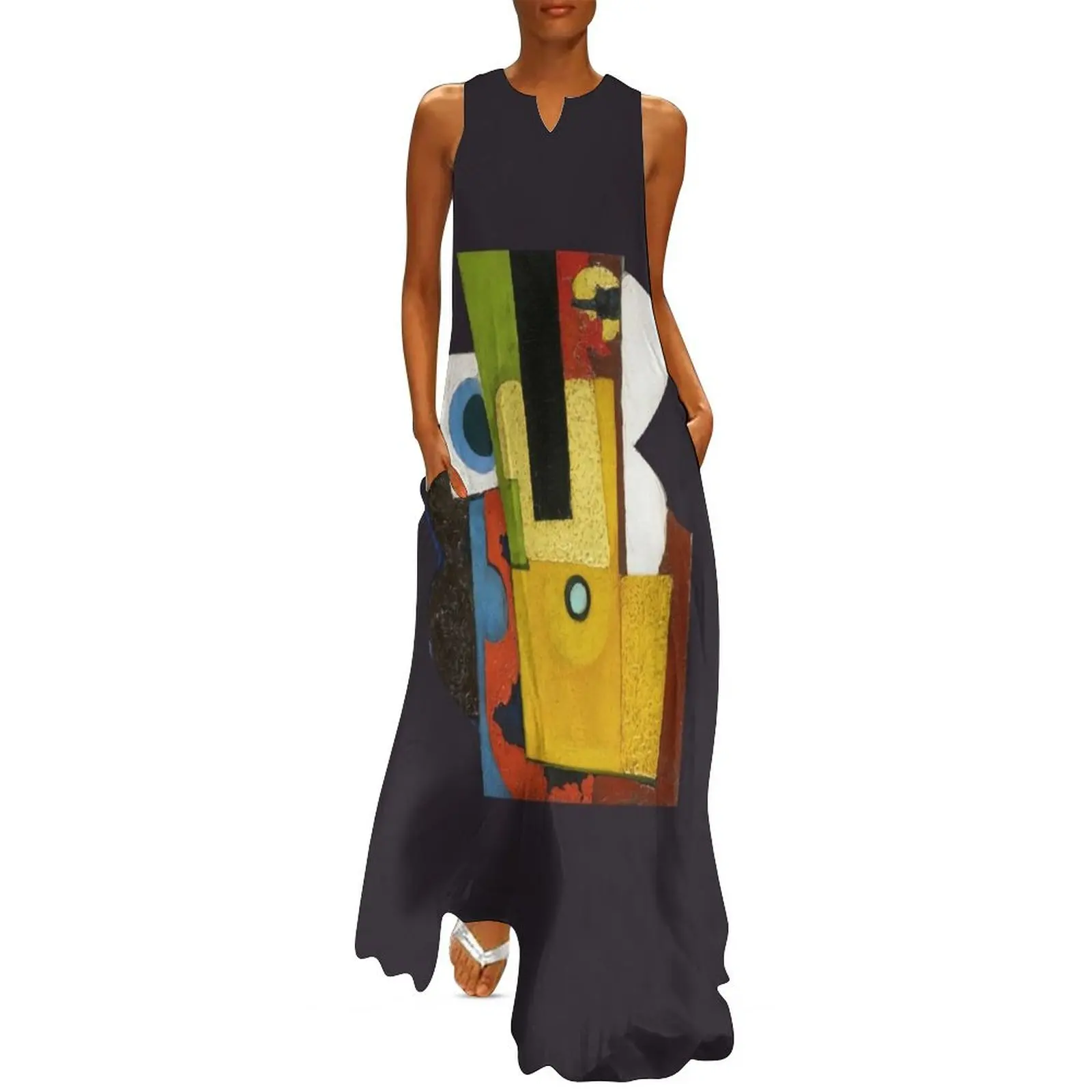 

Composition with guitar, Amadeo de Souza-Cardoso Long Dress summer dress women 2025 Women long dress evening dresses women
