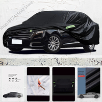 For Cadillac XTS Exterior Car Cover Outdoor Protection Full Car Covers Waterproof Sunshade Anti UV Snow Cover Car cover Black