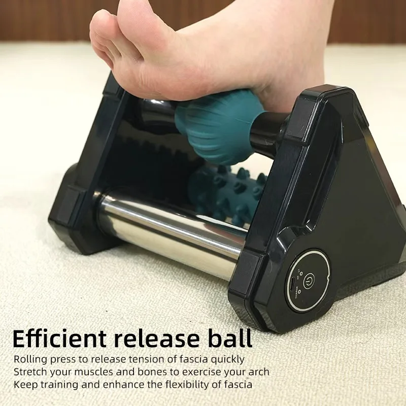 Upgraded Foot Massager with Hot Compress, 3-in-1 Device to Relieve Plantar Fasciitis, Foot Pain and Heel Pain
