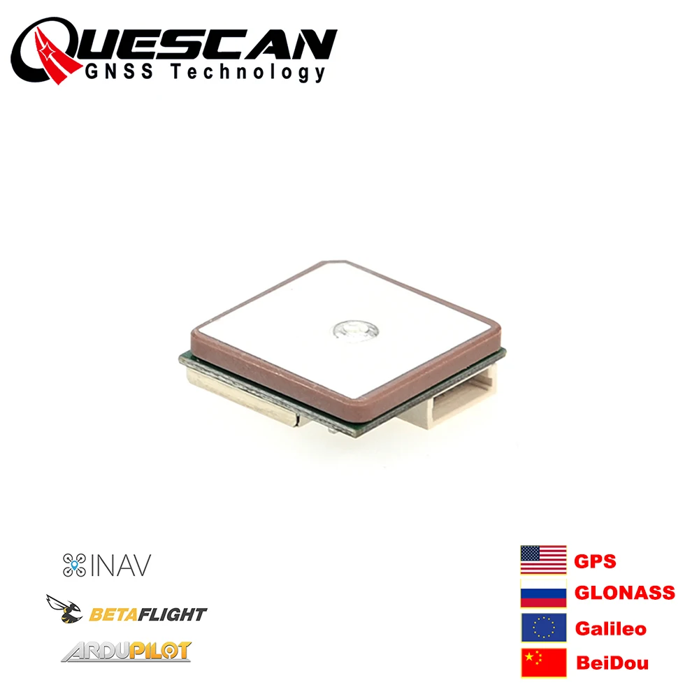 

QUESCAN M10SD Drone FPV M10 GPS Module with Compass for INAV ArduPilot Betaflight Pixhawk F7 F405 F4 GPS GLONASS Galileo BeiDou
