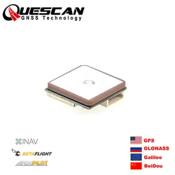 QUESCAN 18mm Drone FPV M10 GPS Module with Compass for INAV Ardupilot Betaflight Pixhawk F7 F405 F4 GPS GLONASS Galileo BeiDou