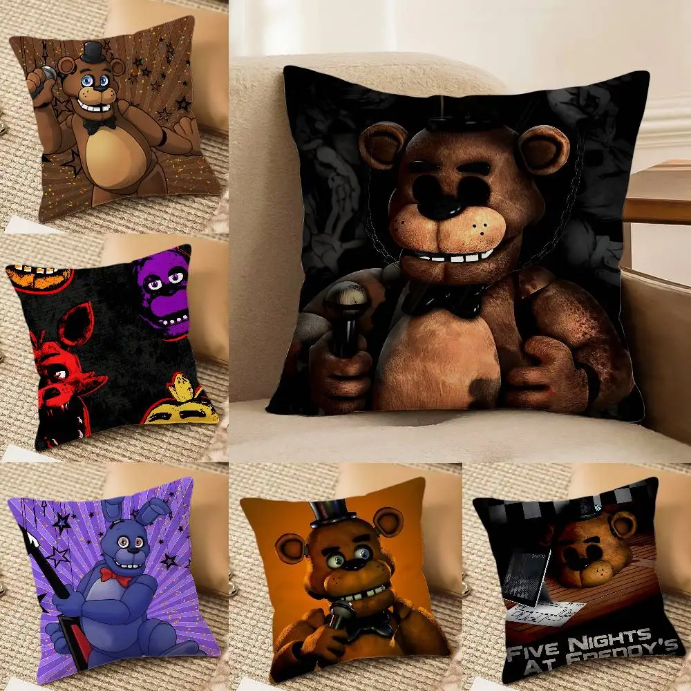 فيلم Five N-Nights at F-Freddys كيس وسادة سرير أريكة بسحاب غير مرئي مضاد للغبار