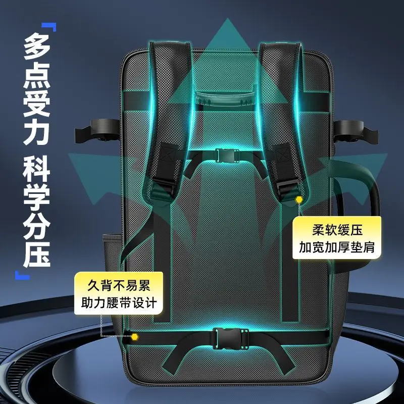 حقيبة كرسي الصيد Yuzhiyuan مع حقيبة ظهر مزدوجة الكتف وحقيبة تخزين معدات الصيد #5