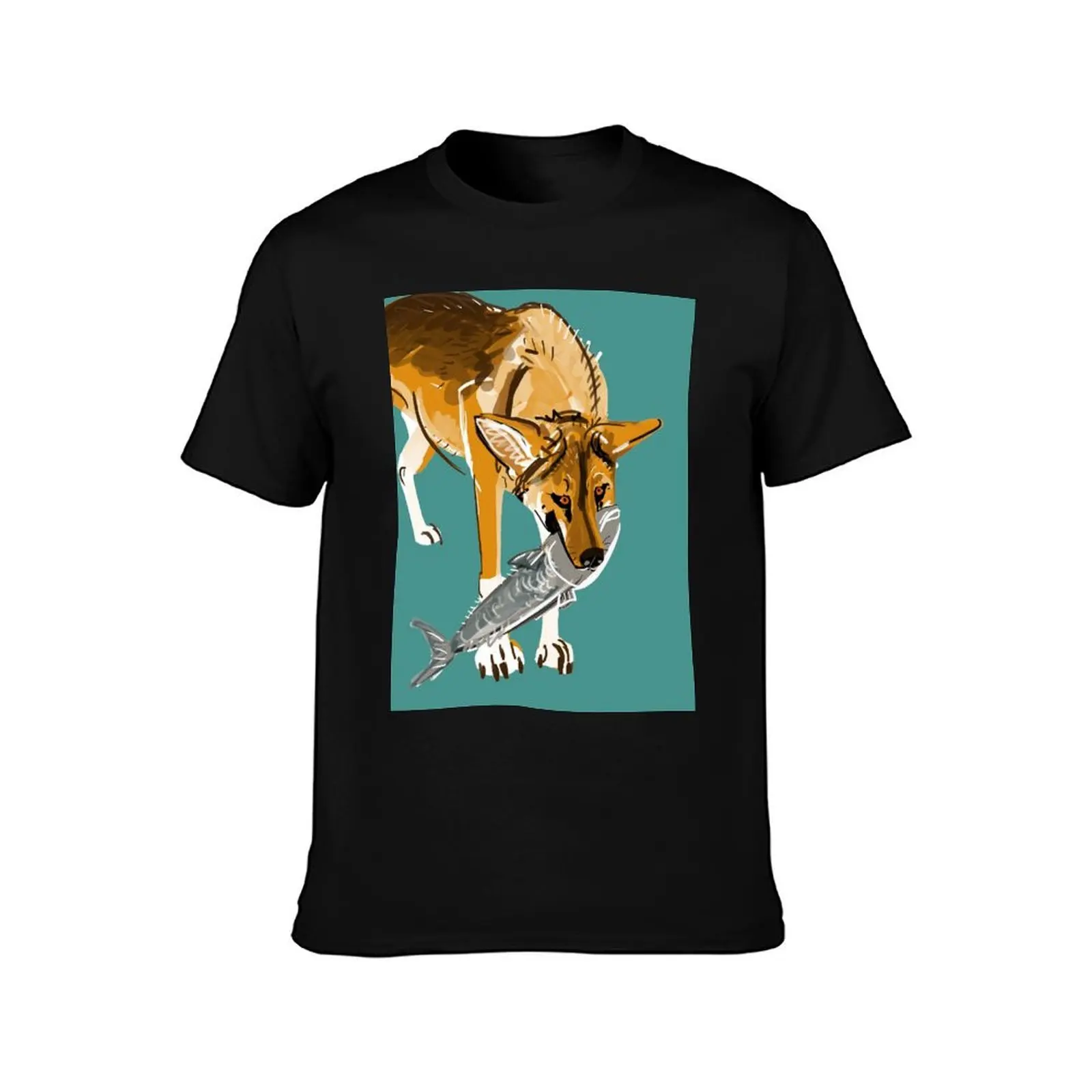 Fraser Island Dingo T-Shirt Soft Basic Cotton Short Sleeve Tee T-Shirt