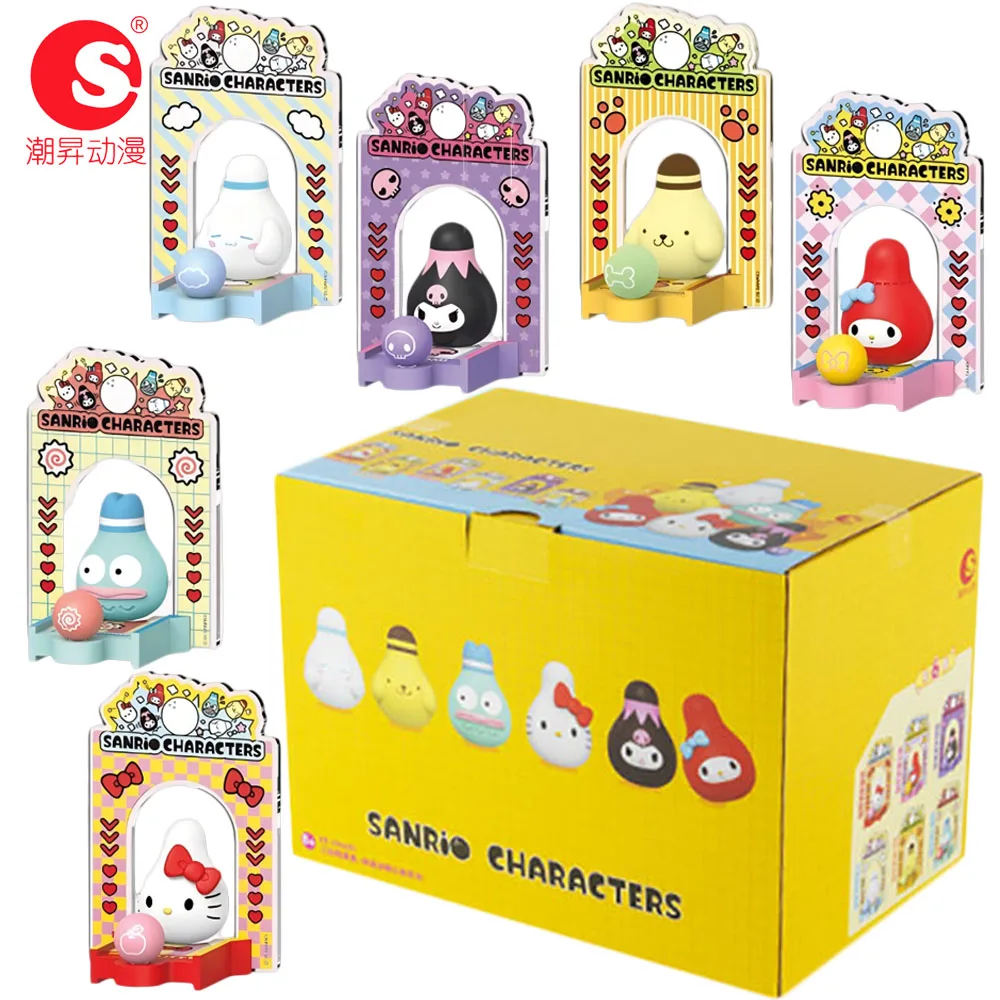 

Official Sanrio Characters Bowling Club Series Blind Box Acrylic Decorations with Kuromi Melody Cinnamoroll Cartoon Holiday Gift