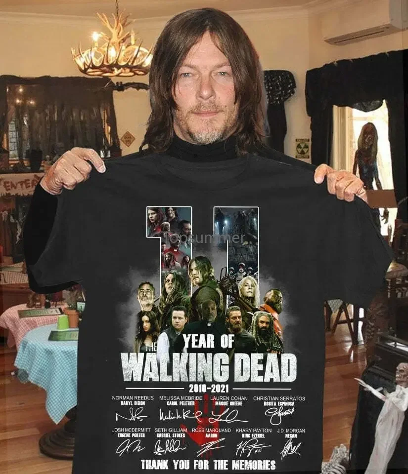 Футболка из фильма Ходячие мертвецы 11 юбилей 2010-2021