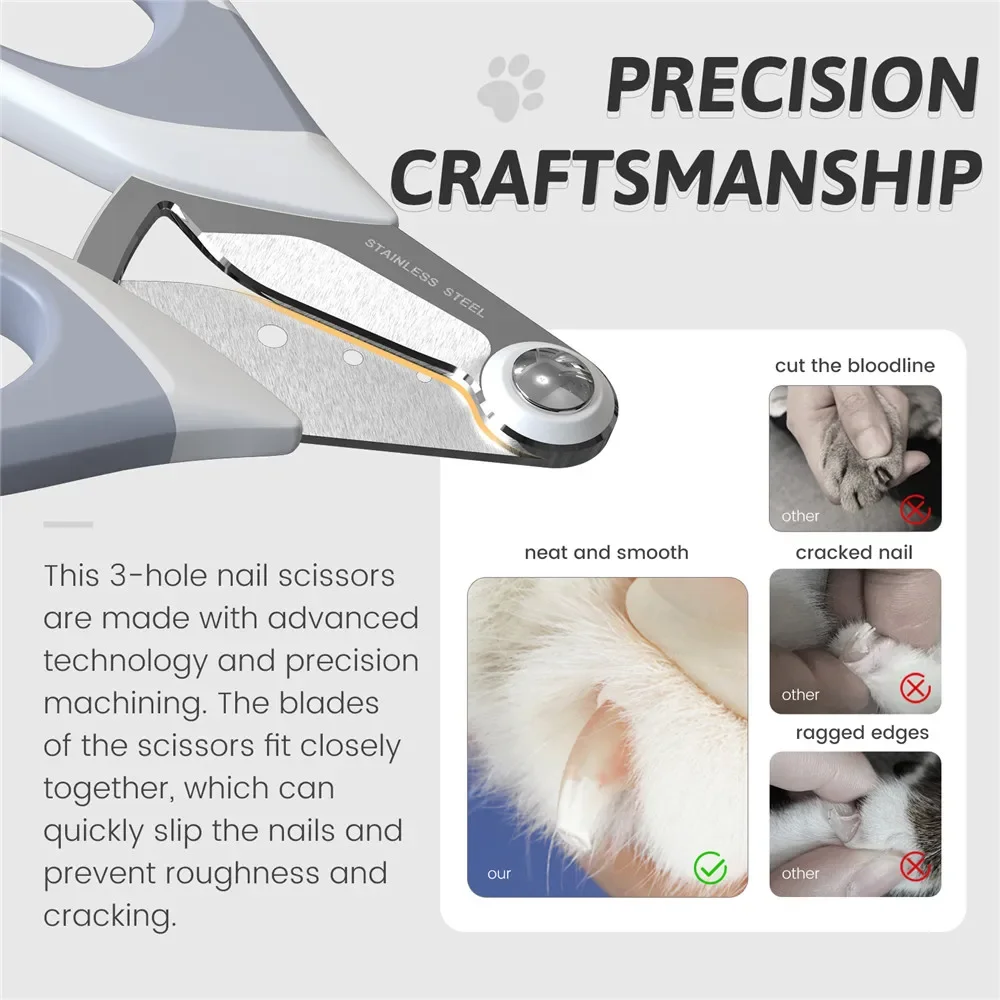 Cat Porous Nail Clippers Nail Supplies For Professionals Claw Sharpener For Dogs Round Hole Cat Cutter Grooming Care