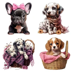 Three Ratels Q55 Cute cartoon puppy stickers for home decoration car stickers iPaddecals