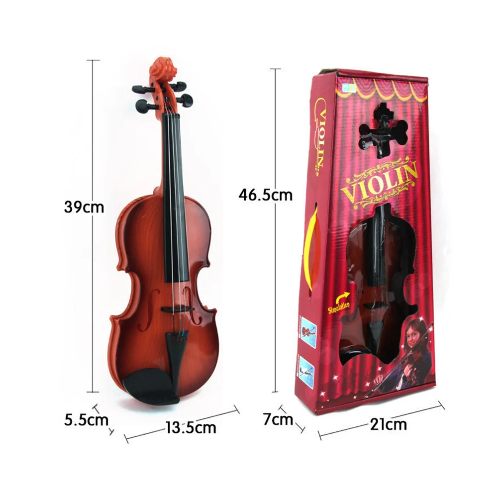 Acoustic Violin Toy Adjustable String Simulation Musical Instrument Educational Toy Kids Children Violin for Beginners Gifts