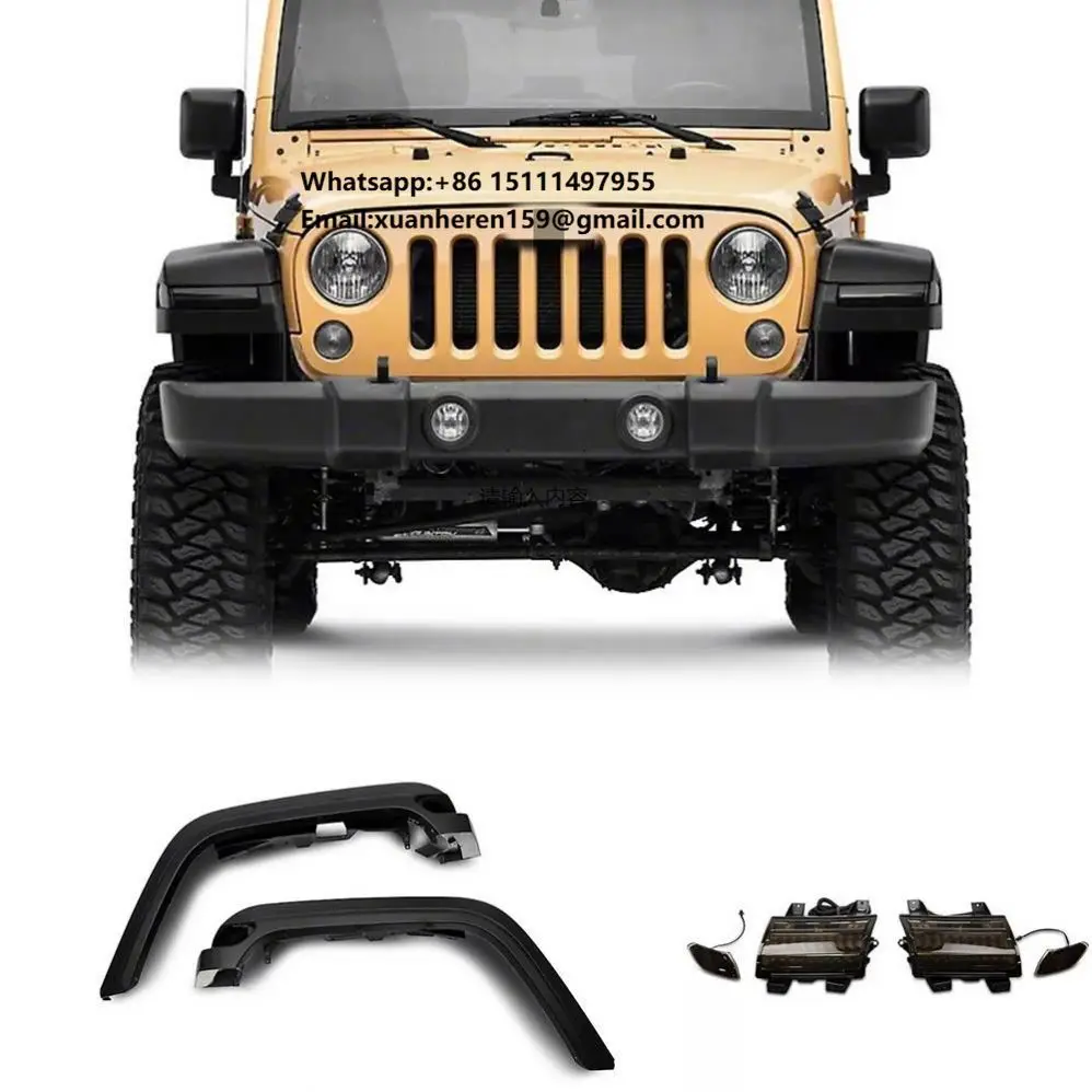 

Gobison 2007-2017 JK to JL Style Car Offroad 4x4 Auto Accessories Fender Flares for JEEP WRANGLER