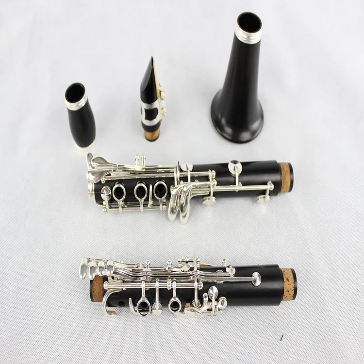 

Custom Logo German System 20 Key Clarinet Musical Instrument Ebony Bakelite Material Clarinete Profesional