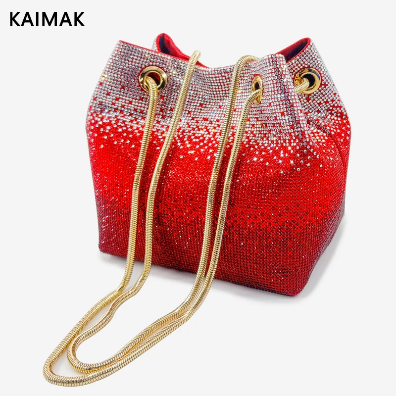 This year popular latest Italian design luxury shiny wedding party women handbags high quality diamond handbags evening bags