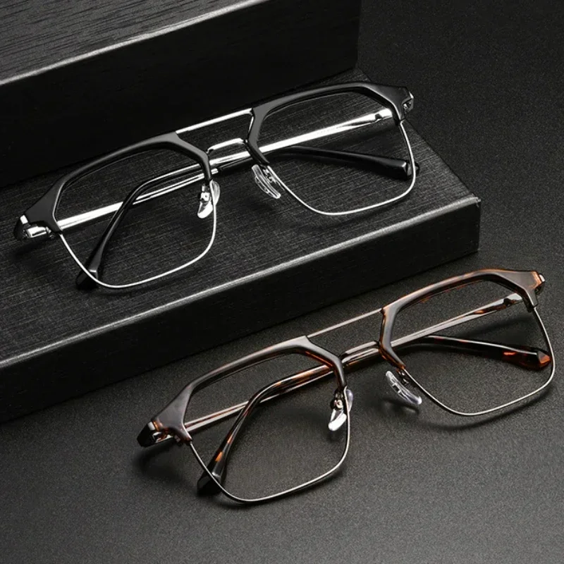 

New Arrival Anti-Blue Fashion Eyewear Plastic Glasses Frame Full Rim Optical Spectacles with Spring Hinges Unisex Custom Lenses