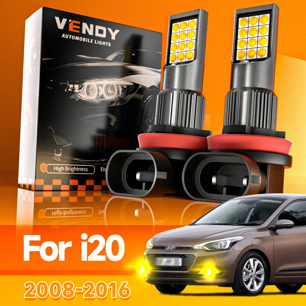 

2 шт. для Hyundai i20 2008-2016 светодиодные противотуманные фары 2009 2010 2011 2012 2013 2014 2015 аксессуары Canbus