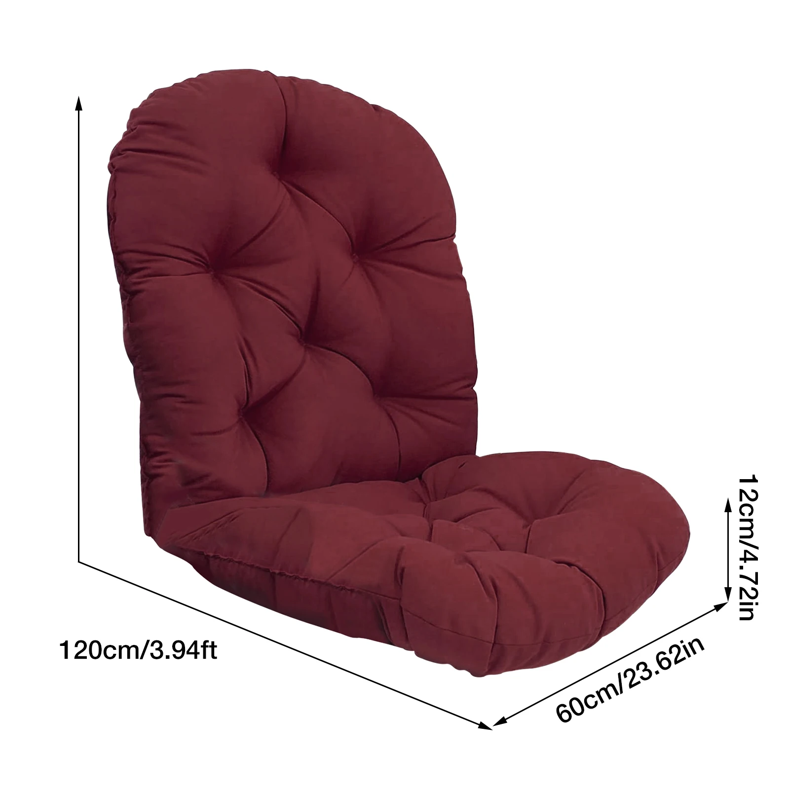 Replacement Chair Cushion For Outdoor Garden Swivel Rocker Lounger Swing Chair Nest Backrest Pillow Comfortable Accessories