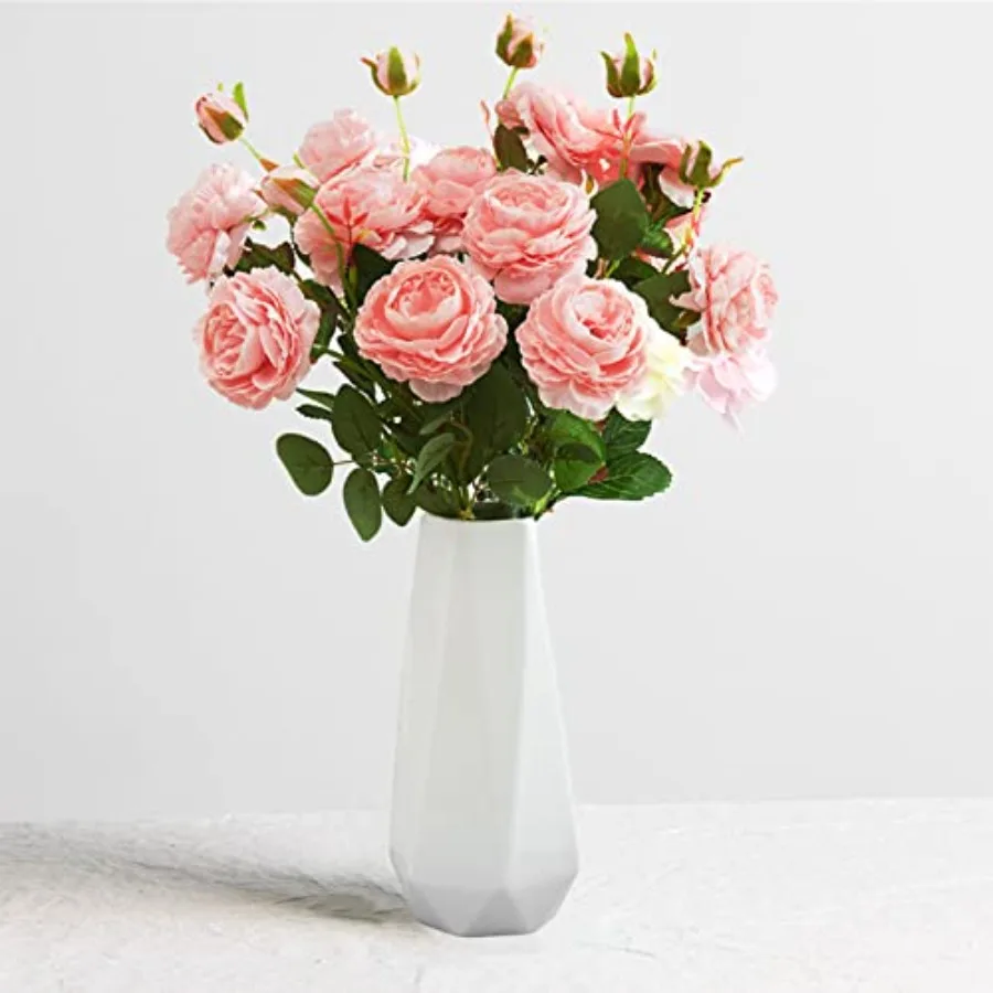

Ceramic Vase, 7.4 Inch for Pampas Calla Lily Tulip, Flower Vase Minimalism Style for Modern Table Shelf Home Decor, Fit for Hou