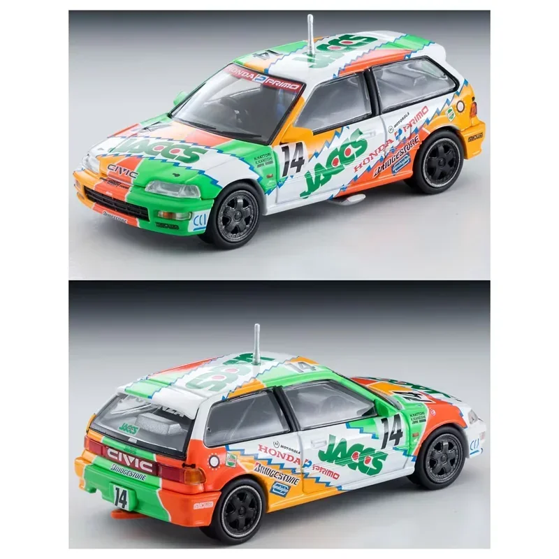 TAKARA TOMY TOMYTEC Tomica 1/64 TLV-N229b Honda JACCST CIVIC Limited Edition Legering Speelgoed Motor Diecast Metaal Model Gift