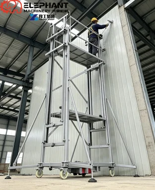 Electric Scaffolding Construction Foldable Mobile Electric Lift Scaffold Professional Painter Decoration Equipment
