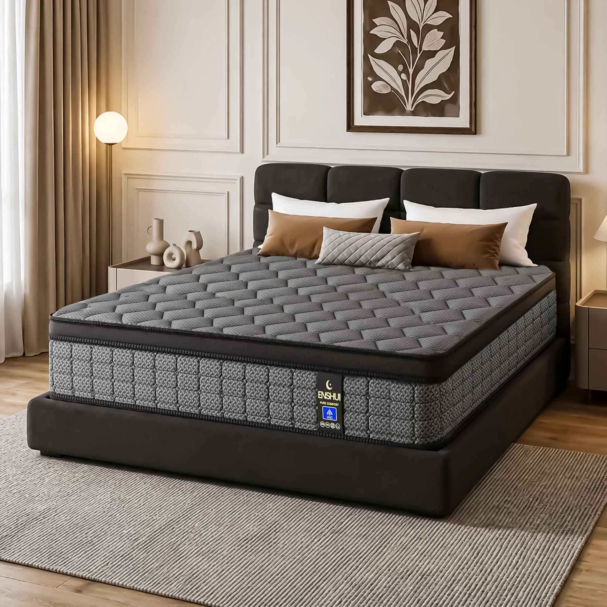 مرتبة هجينة بحجم كوين 12/14 بو - مراجعة Memory Foam Mattress In A Box Queen وسعره