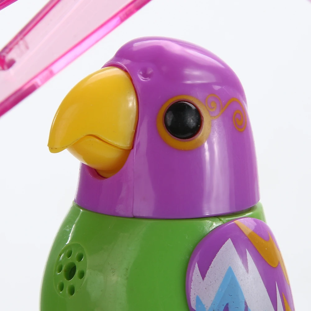 Controle de voz de som de plástico ativar chirping cantando pássaro crianças brinquedo presente controle de voz inteligente telefone móvel para controlar brinquedo