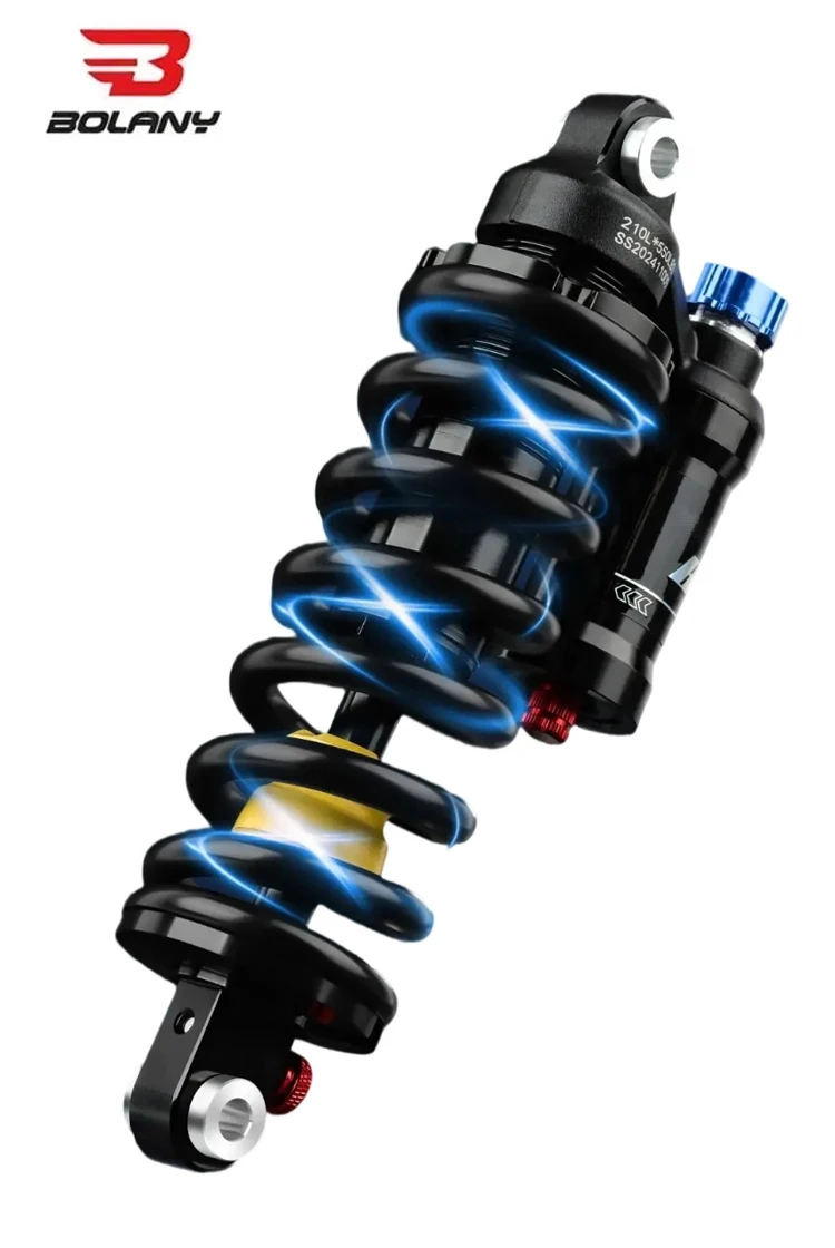 

BOLANY Mountain Bike Rear Absorber: 550lbs Adjustable, 190/210/230mm, Spring Suspension & Damping as Cycling Accessory