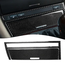 2pcs Carbon Fiber Car Interior Central Strip Cover Decor Trim For BMW Old 3 Series E46 1998-2005 Auto Interior Accessories