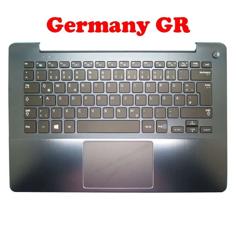 FR اللاتينية LA CA GR PalmRest ولوحة المفاتيح لسامسونج NP740U3E NP730U3E 740U3E 730U3E الإنجليزية فرنسا ألمانيا الشمال كندا جديد