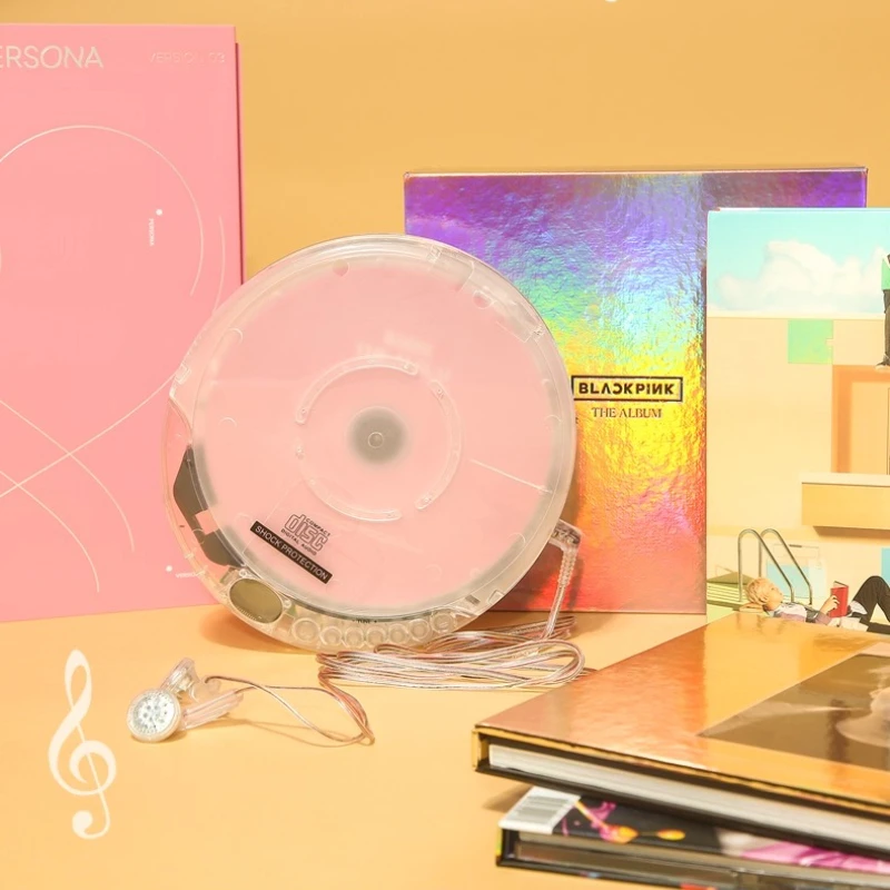 Portable Stand-alone Full Transparent Cd Player Retro Style