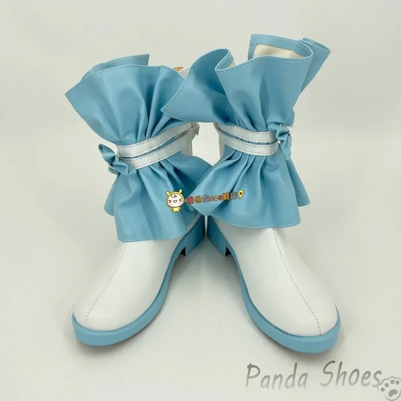 Shiina Niki Cosplay Shoes Anime Game Ensemble Stars Cos Blue Boots Comic Cosplay Costume Prop Shoes for Con Halloween Party