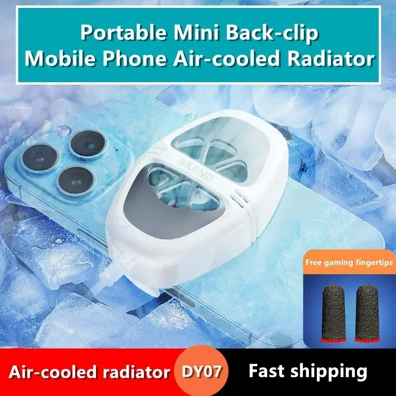 

Universal Mini Mobile Phone Cooling Fan Radiator DY07 Turbo Hurricane PUBG Game Cooler for IPhone/Samsung/Xiaomi Cool Heat Sink